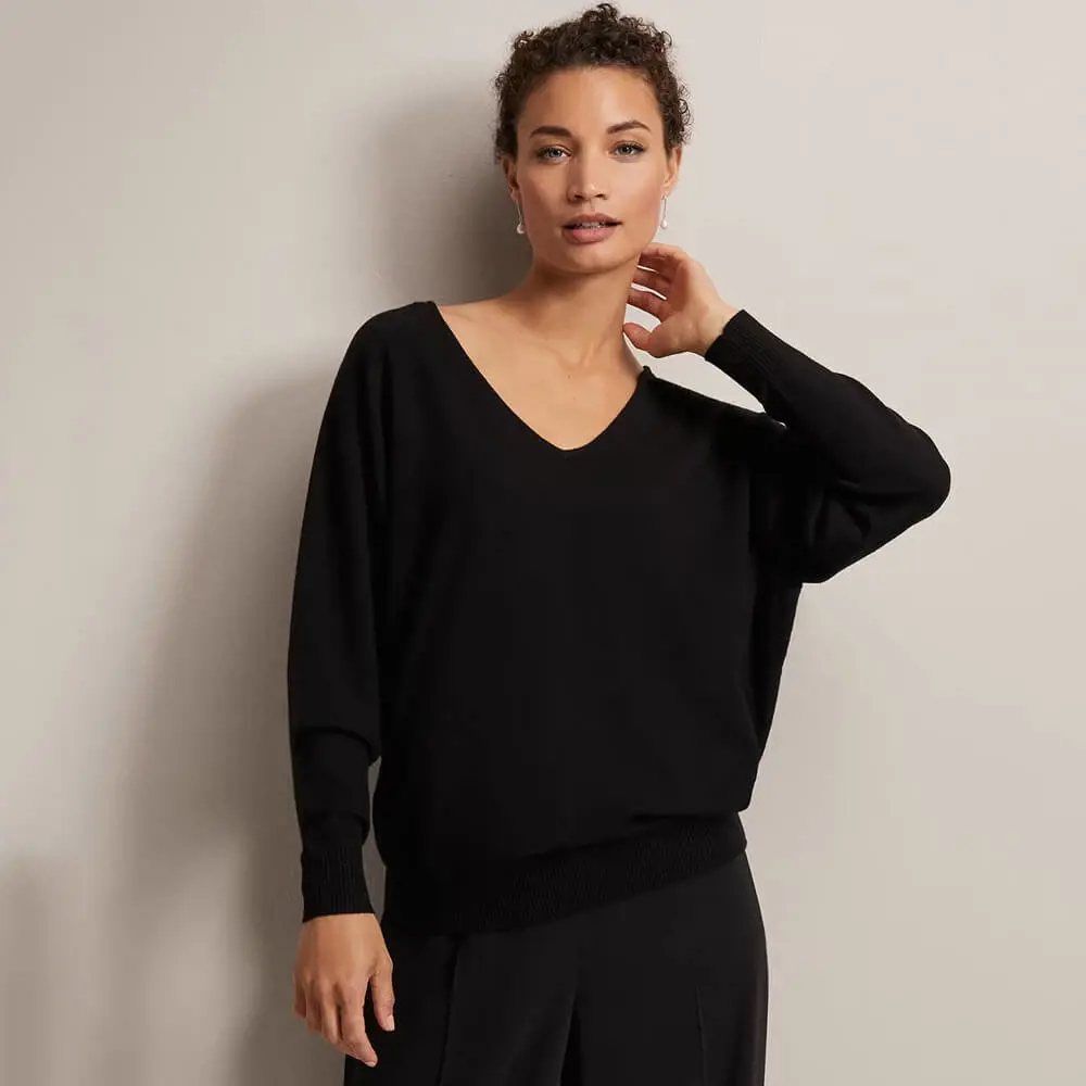 Phase Eight Senita Fine Knit V Neck Jumper